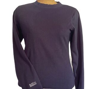 Burton Snow Boards Navy Sweater crew neck pullover soft fleece size M